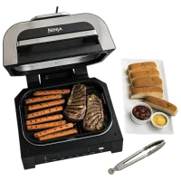 Grill electric Ninja DG551EU Contact, Barbecue / 1760 W / Silver Black photo 3