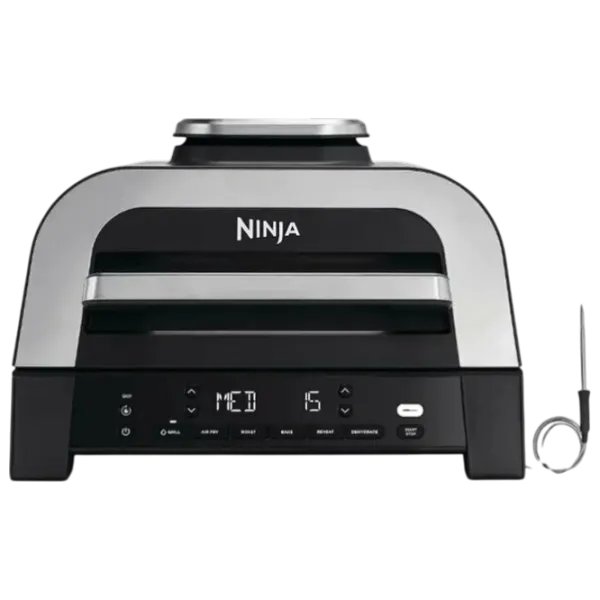 Электрогриль Ninja DG551EU Контактный, Барбекю / 1760 Вт / Серебристый Черный photo 4