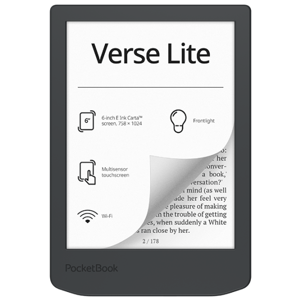 Carte electronică Pocketbook Verse Lite 6" / E-Ink / 8 GB / Gray photo 1