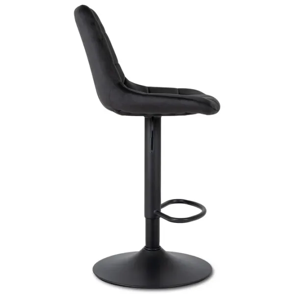 Scaun de bar Mebel Elite Arcos 2 Catifea / Metal / Black photo 3