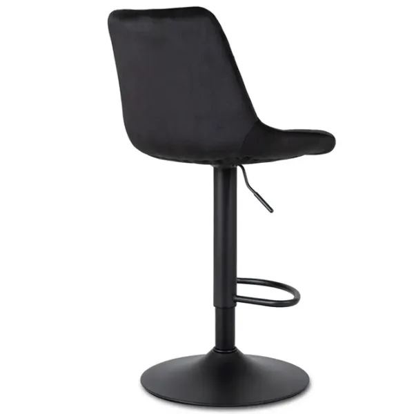 Scaun de bar Mebel Elite Arcos 2 Catifea / Metal / Black photo 4