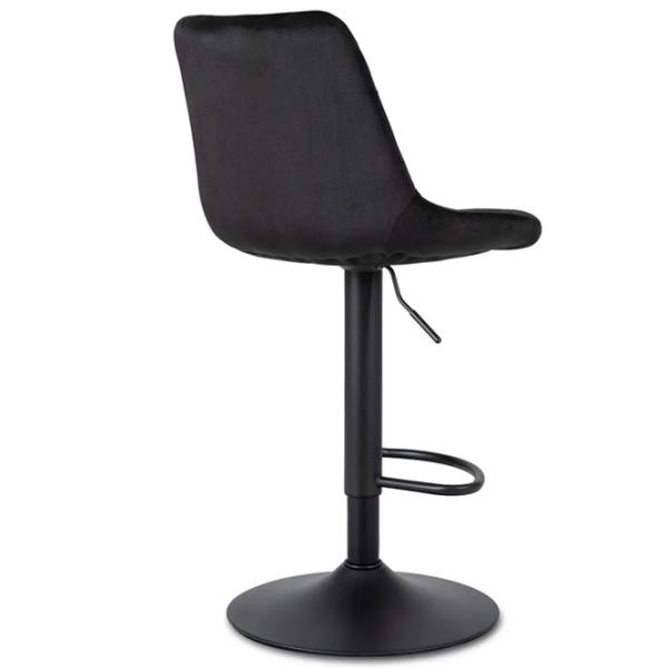 Scaun de bar Mebel Elite Arcos 2 Catifea / Metal / Black photo 4