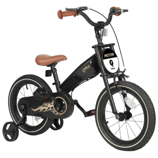 Bicicletă Qplay Motor 3in1 16 14"  Metal / Black Gold photo 1