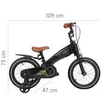 Велосипед Qplay Motor 3in1 16 14" Металл / Черный Золотой photo 6