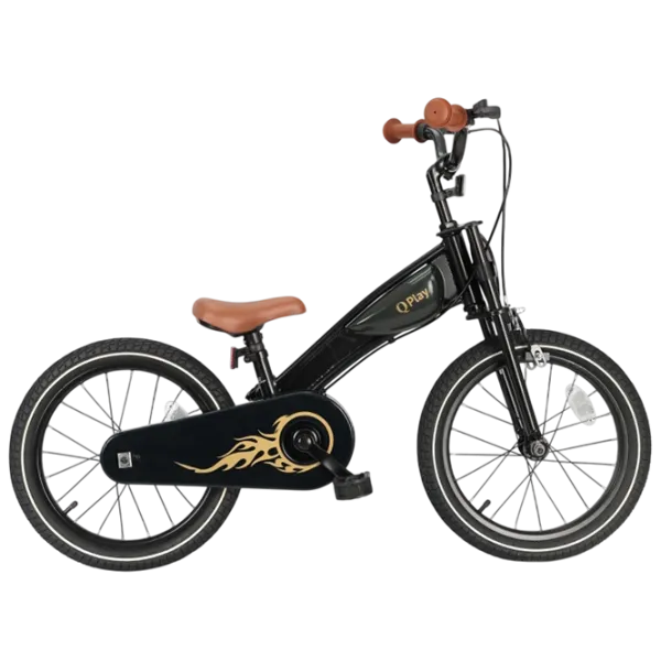 Bicicletă Qplay Motor 3in1 14 14"  Metal / Black Gold photo 3