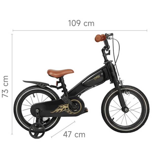 Bicicletă Qplay Motor 3in1 14 14"  Metal / Black Gold photo 6
