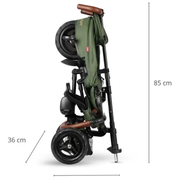 Triciclu Qplay Rito Deluxe  / Olive Green photo 7