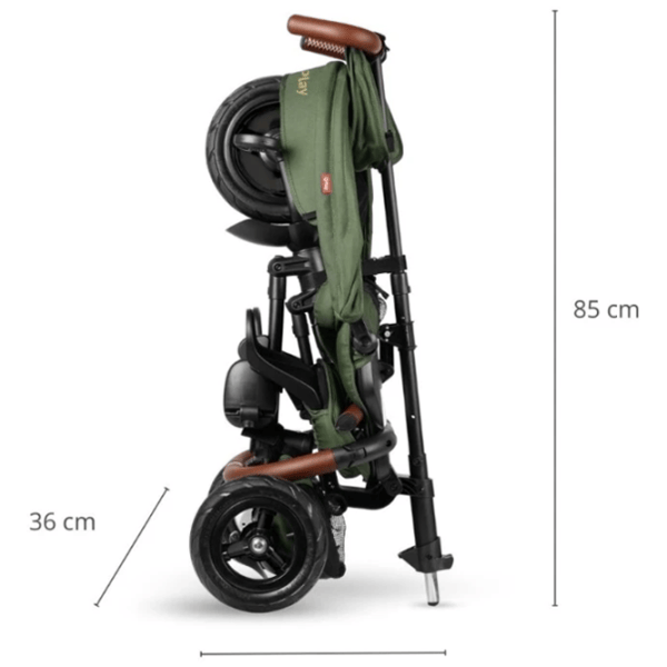Triciclu Qplay Rito Deluxe  / Olive Green photo 7