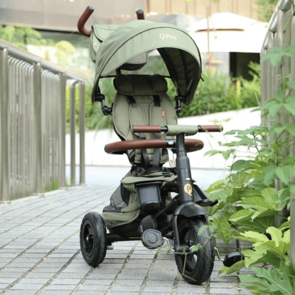 Triciclu Qplay Rito Deluxe  / Olive Green photo 9