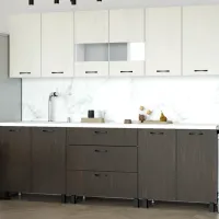 Кухня ML-Mobila Omega-6 ДСП / White Brown photo 2