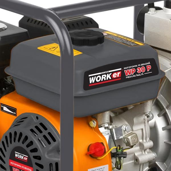 Motopompă Technoworker WP 30P 32000 l/h 4800 W / Benzină photo 5
