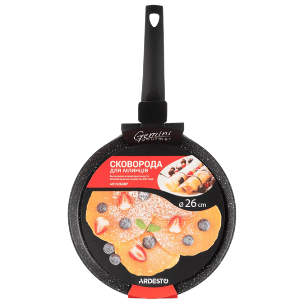 Сковорода Ardesto Gemini Gourmet AR1926GBP Для блинов / 26 см / Черный photo 4