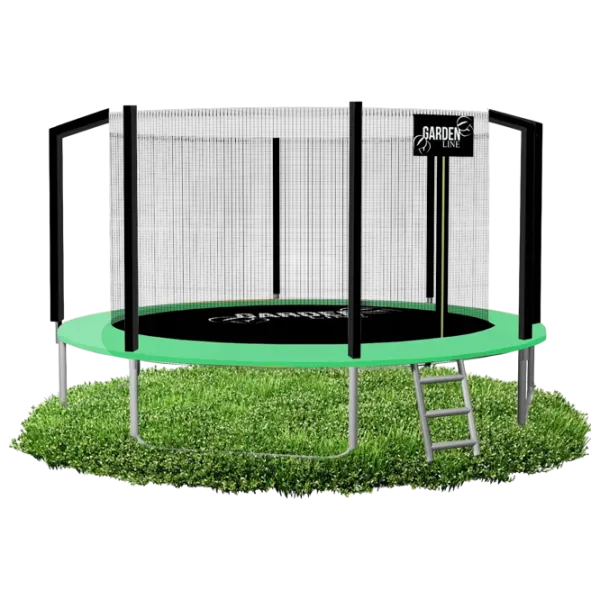 Батут GardenLine TRA4286   / Зеленый / Диаметр - 374 см photo 2