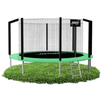 Батут GardenLine TRA4286 / Зеленый / Диаметр - 374 см photo 2