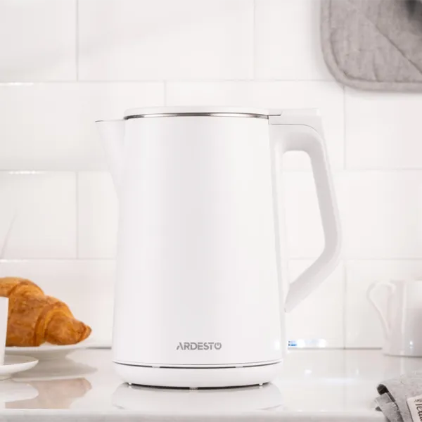 Ceainic electric Ardesto EKL-X50 1.5l / Ascuns / White photo 9