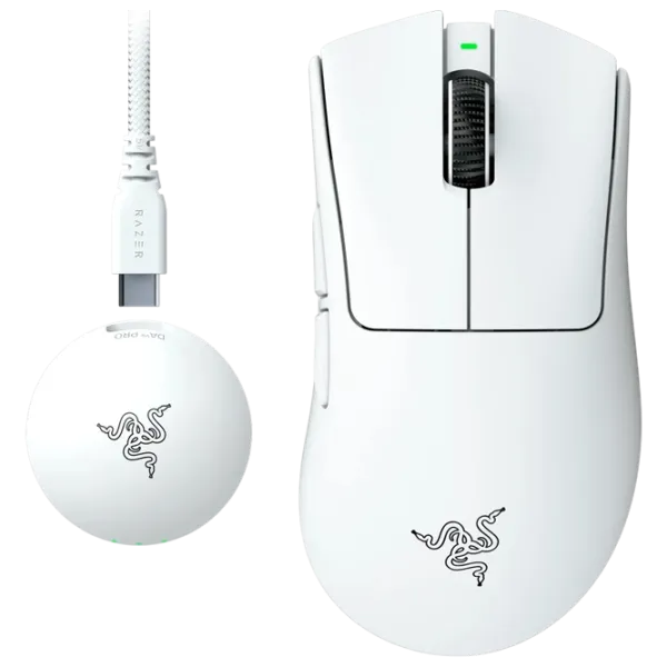 Mouse Razer DeathAdder V4 Pro Ultra-Lightweight USB / White photo 2
