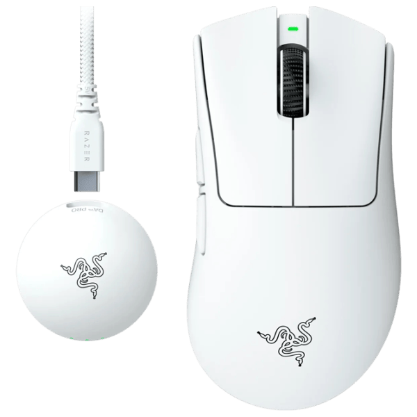 Mouse Razer DeathAdder V4 Pro Ultra-Lightweight USB / White photo 2