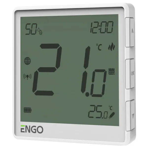 Termostat ENGO EONE-BATW Pentru pardosea / Baterie photo 2