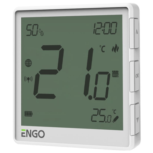 Termostat ENGO EONE-BATW Pentru pardosea / Baterie photo 2
