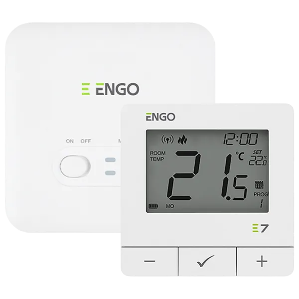 Termostat ENGO E7-RFW pentru condiționere / Baterie photo 1