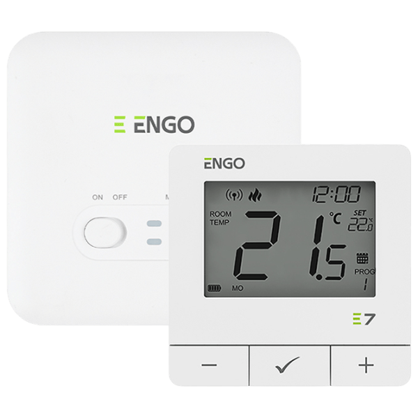 Termostat ENGO E7-RFW pentru condiționere / Baterie photo 1