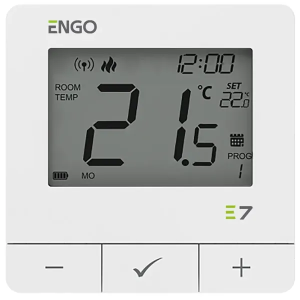 Termostat ENGO E7-RFW pentru condiționere / Baterie photo 3