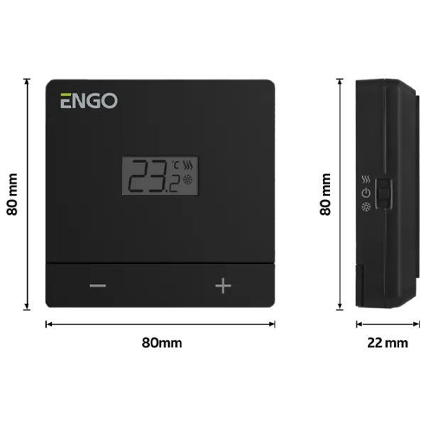 Termostat ENGO EASY-230B Pentru cazane / Cablu photo 2