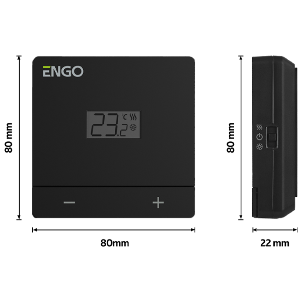 Termostat ENGO EASY-230B Pentru cazane / Cablu photo 2