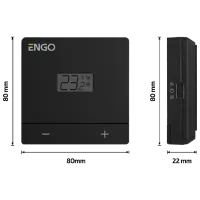 Termostat ENGO EASY-230B Pentru cazane / Cablu photo 2