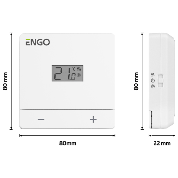 Termostat ENGO EASY-230W Pentru cazane / Cablu photo 3