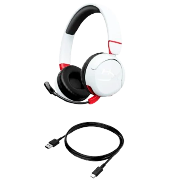 Наушники HyperX Cloud Mini wireless Красный Белый Беспроводные/ Игровой photo 1