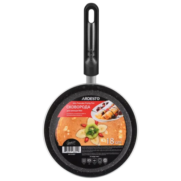Tigaie Ardesto Gemini Gourmet AR1918GP Pentru clătite / 18 cm / Black photo 3