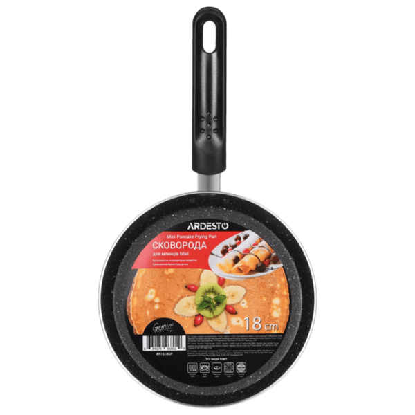Tigaie Ardesto Gemini Gourmet AR1918GP Pentru clătite / 18 cm / Black photo 3
