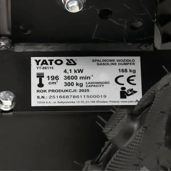 Тачка Бензиновая Yato YT-86115   / Красный photo 8