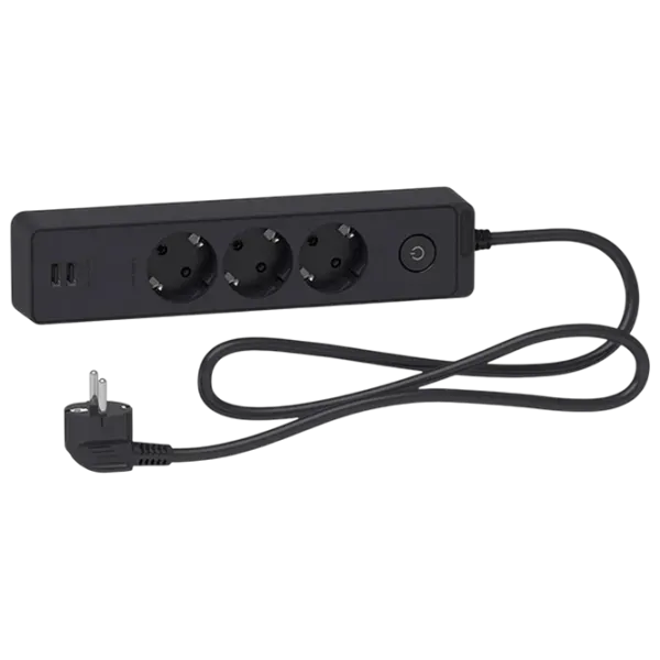 Prelungitor Schneider ST943U1B 1.5 m Anthracite photo 1