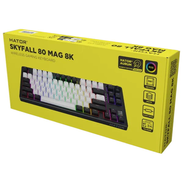 Tastatură Hator Skyfall 80 MAG ULTIMA 8K Fără fir / Black photo 7