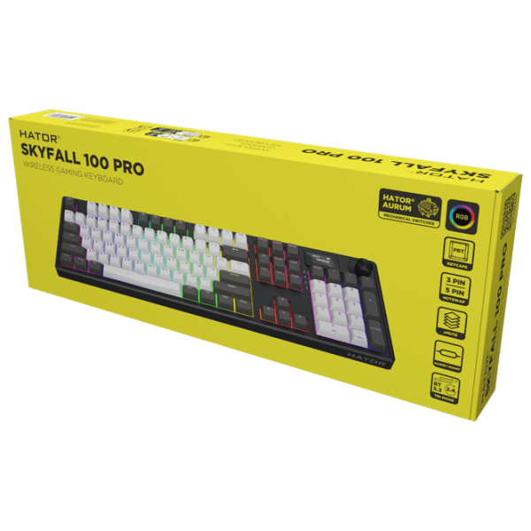 Tastatură Hator Skyfall 100 PRO Fără fir / Black photo 6