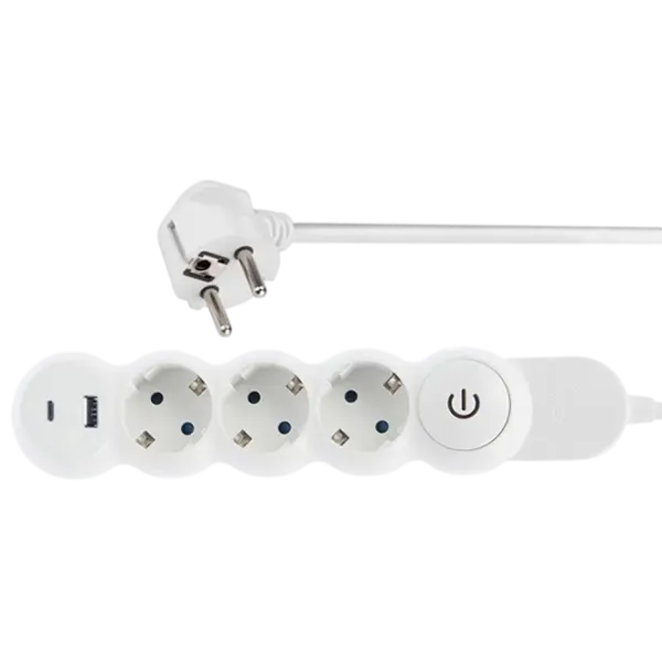 Prelungitor Scame 161.3071UD3 3 m White photo 1