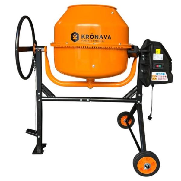Бетономешалка Kronava K180 180л 850 Вт / Оранжевый photo 1