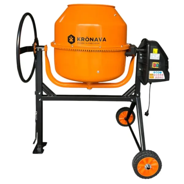 Бетономешалка Kronava K200 200л 1000 Вт / Оранжевый photo 1
