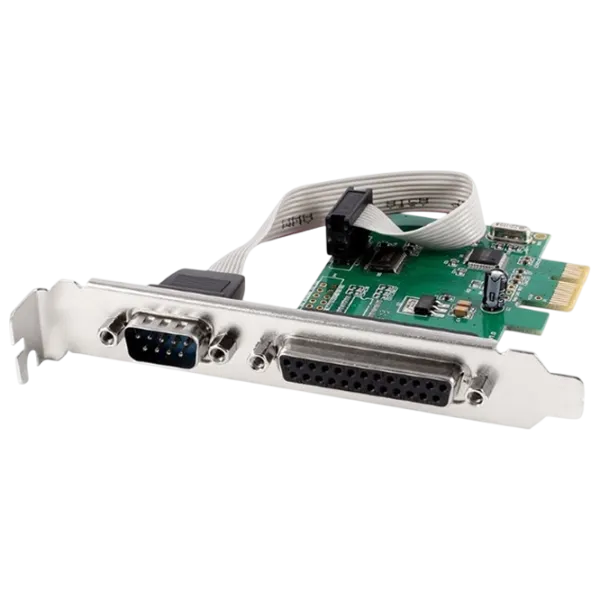 Adaptor Gembird PEX-COMLPT-01
 / Gray photo 1