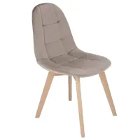 Scaun de bucătărie AG Colin Velur/ Beige Beige