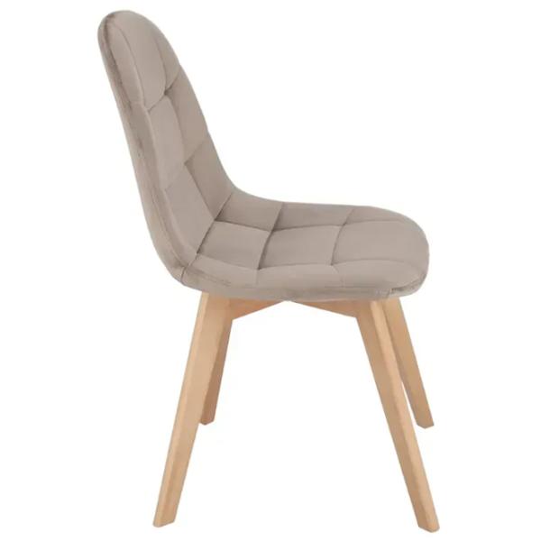 Scaun de bucătărie AG Colin Velur/ Beige Beige photo 3