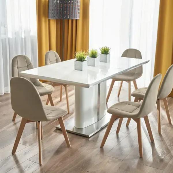 Scaun de bucătărie AG Colin Velur/ Beige Beige photo 7