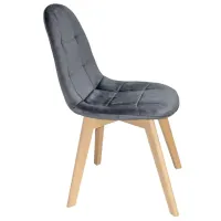 Scaun de bucătărie AG Colin Velur/ Gray Beige photo 3