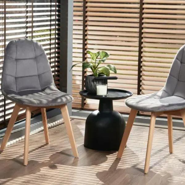 Scaun de bucătărie AG Colin Velur/ Gray Beige photo 7