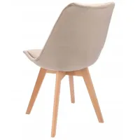 Scaun de bucătărie AG Bari Stofă/ Beige Beige photo 3