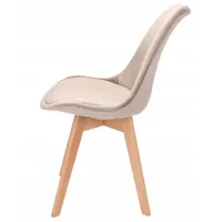 Scaun de bucătărie AG Bari Stofă/ Beige Beige photo 4