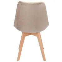 Scaun de bucătărie AG Bari Stofă/ Beige Beige photo 5