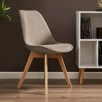 Scaun de bucătărie AG Bari Stofă/ Beige Beige photo 6